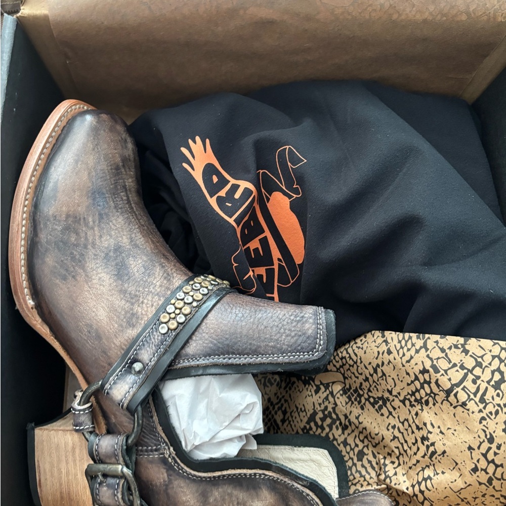 Freebird by Steven Rustic Brown Studded Western Boots